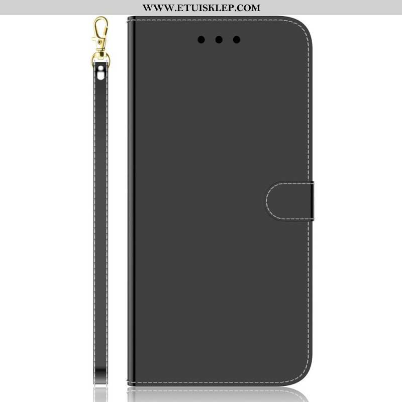 Etui Folio do OnePlus Nord CE 2 5G z Łańcuch Pasek Ze Sztucznej Skóry